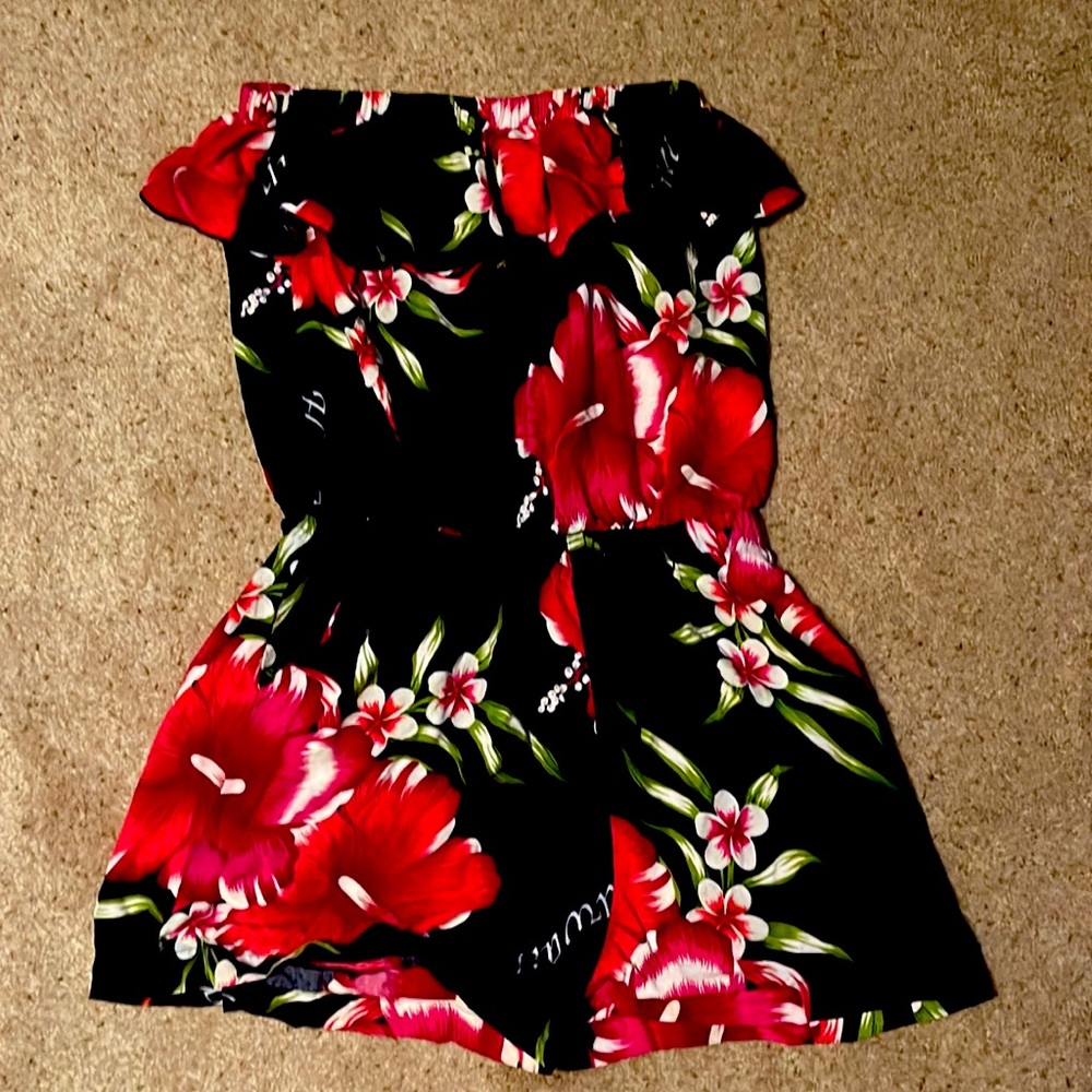 Xl strapless shorts jumpsuit